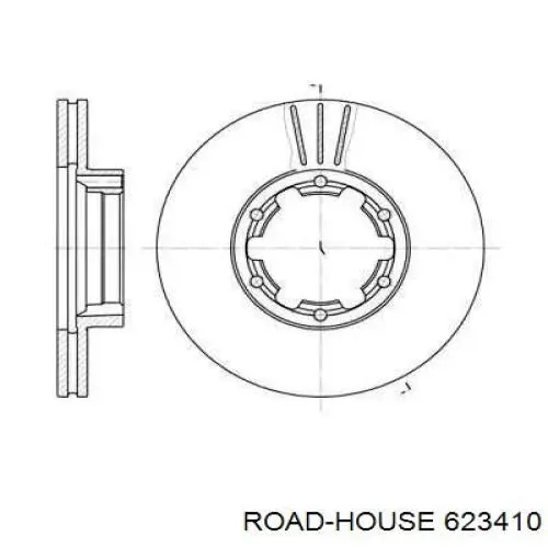 Передние тормозные диски 623410 Road House