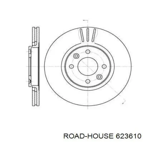 Передние тормозные диски 623610 Road House