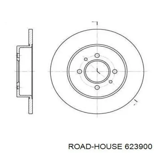 Тормозные диски 623900 Road House