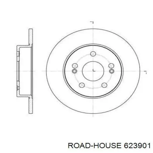 623901 Road House диск тормозной задний