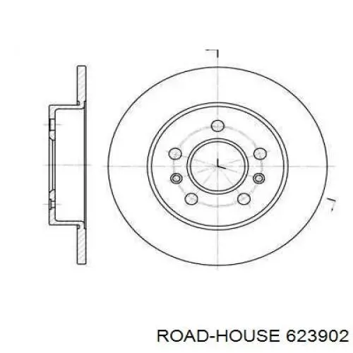 623902 Road House диск тормозной задний