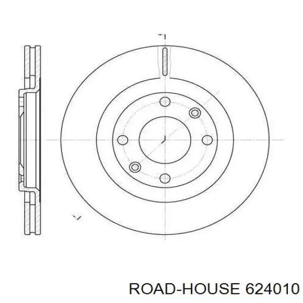 6240.10 Road House диск тормозной передний