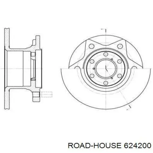 Передние тормозные диски 624200 Road House