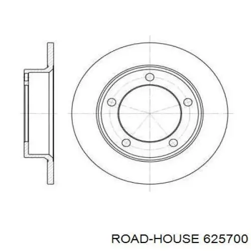 Передние тормозные диски 625700 Road House