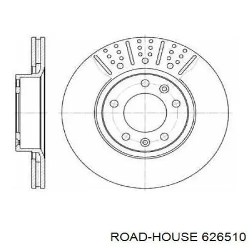626510 Road House диск тормозной передний