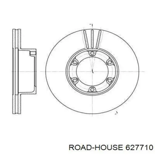 Передние тормозные диски 627710 Road House