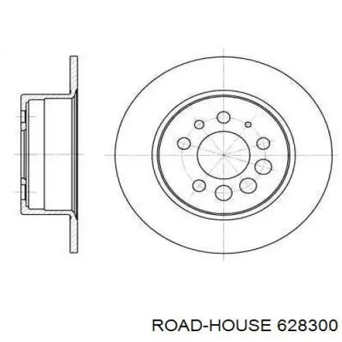 Тормозные диски 628300 Road House