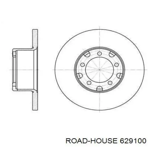 Передние тормозные диски 629100 Road House