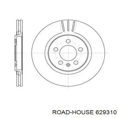 Передние тормозные диски 629310 Road House