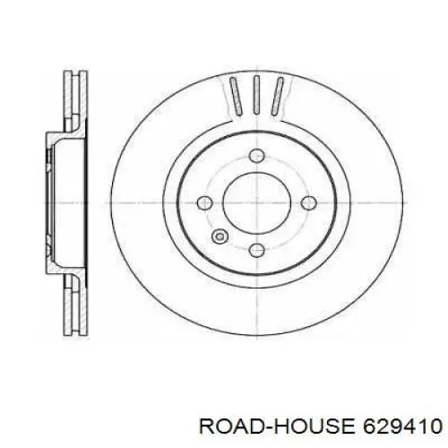 629410 Road House диск тормозной передний