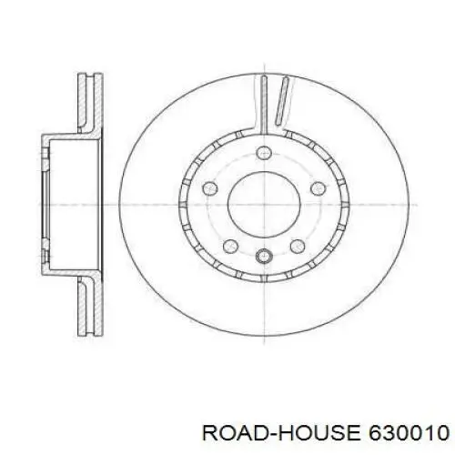 Передние тормозные диски 630010 Road House