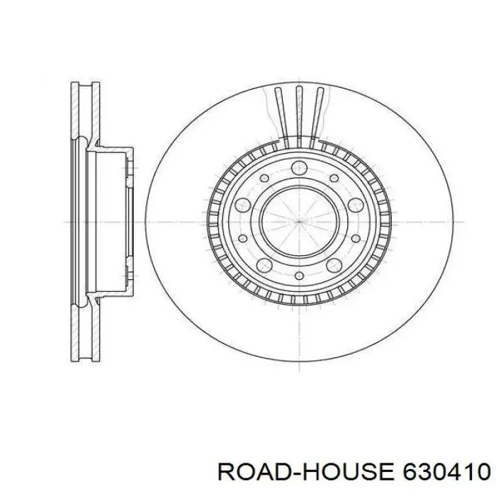 Передние тормозные диски 630410 Road House