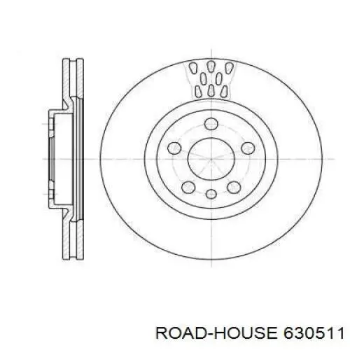 Передние тормозные диски 630511 Road House