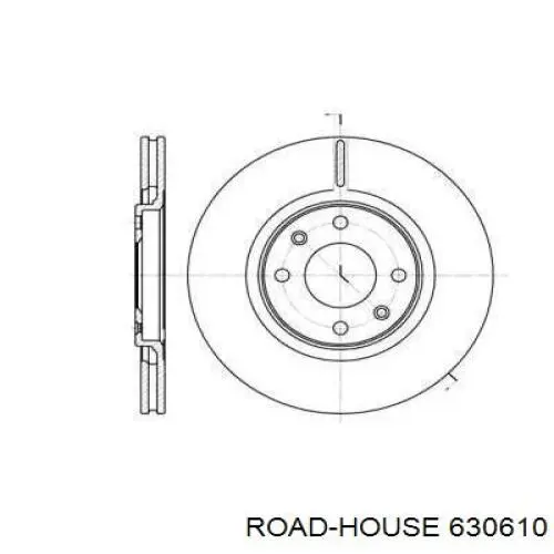 Передние тормозные диски 630610 Road House