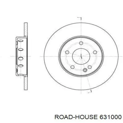 631000 Road House диск тормозной передний