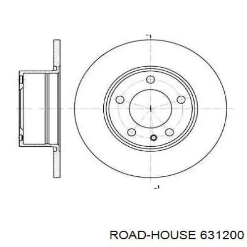 Передние тормозные диски 631200 Road House