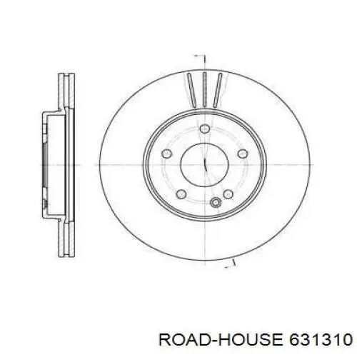 631310 Road House диск тормозной передний