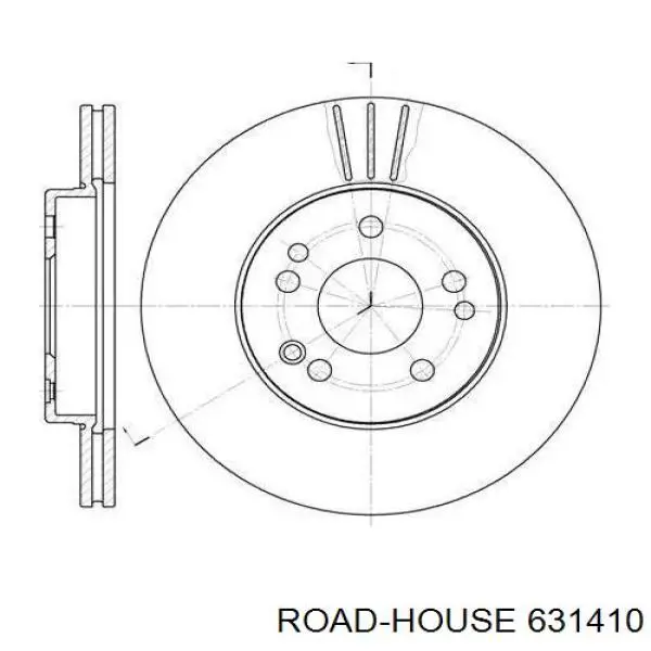 6314.10 Road House диск тормозной передний