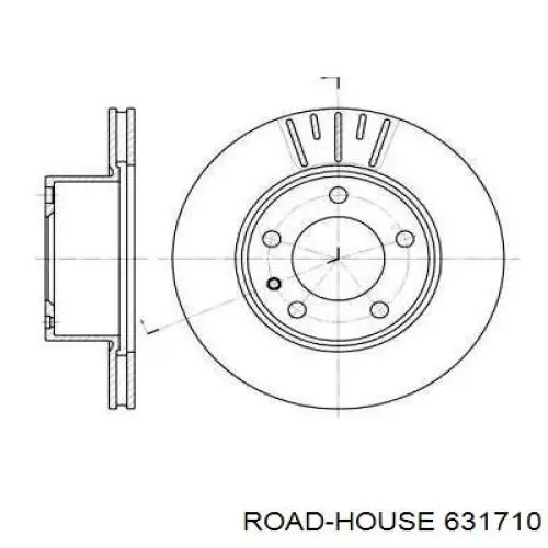 Передние тормозные диски 631710 Road House