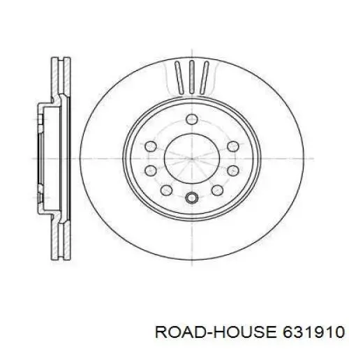 631910 Road House диск тормозной передний