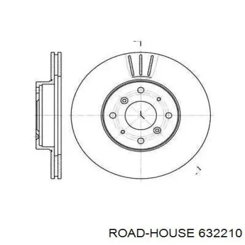 Передние тормозные диски 632210 Road House