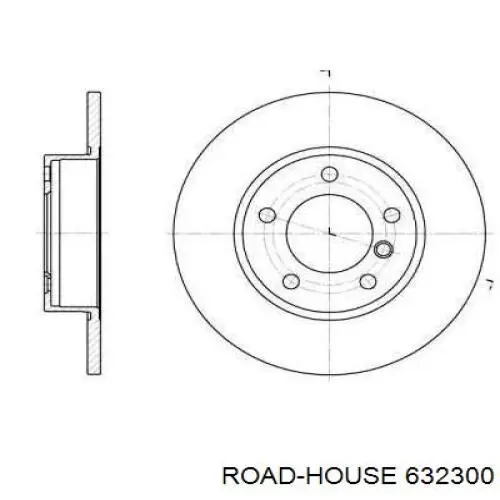 Передние тормозные диски 632300 Road House