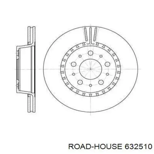 Передние тормозные диски 632510 Road House