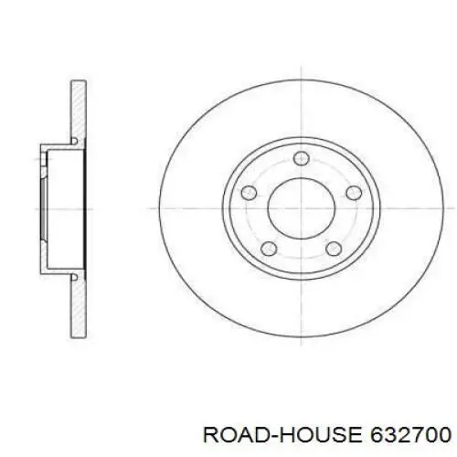 6327.00 Road House передние тормозные диски