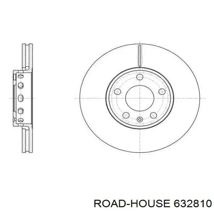 Передние тормозные диски 632810 Road House