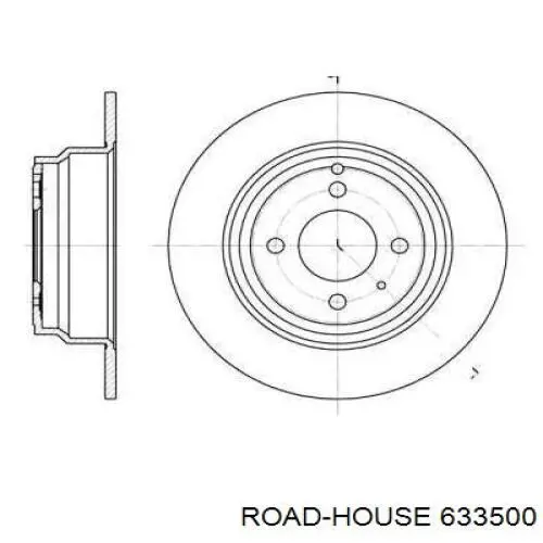 Тормозные диски 633500 Road House