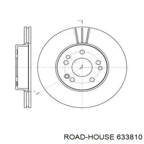 Передние тормозные диски 633810 Road House