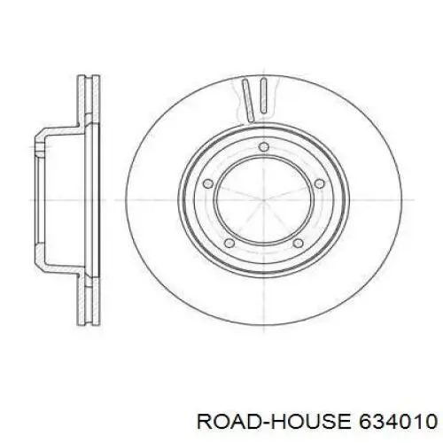 Передние тормозные диски 634010 Road House