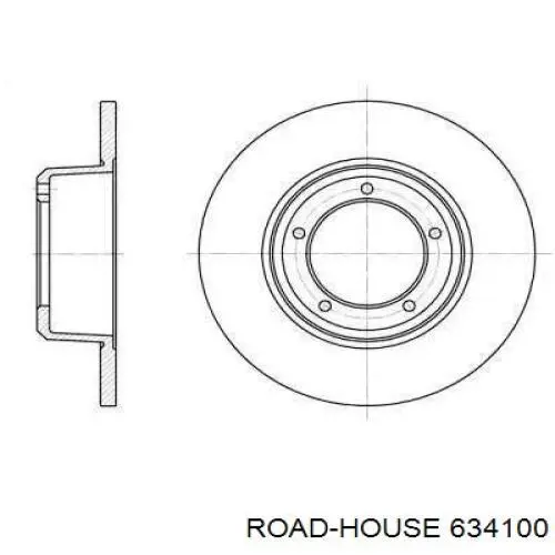 Передние тормозные диски 634100 Road House