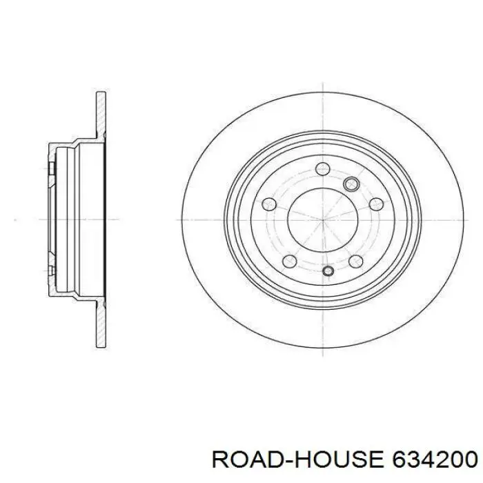 634200 Road House disco do freio traseiro