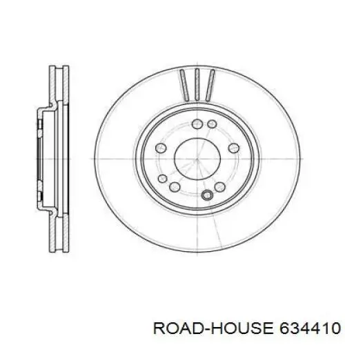 Передние тормозные диски 634410 Road House