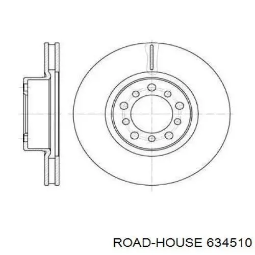 Передние тормозные диски 634510 Road House