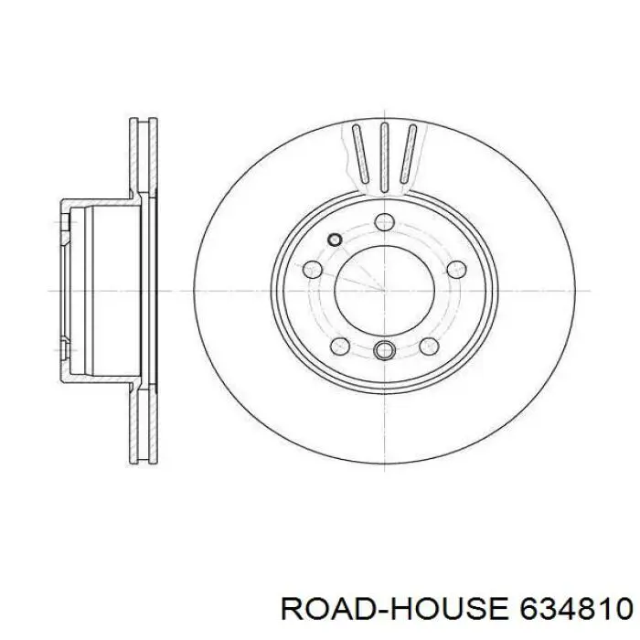 Передние тормозные диски 634810 Road House