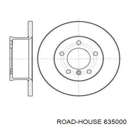 Передние тормозные диски 635000 Road House