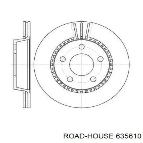 Тормозные диски 635610 Road House