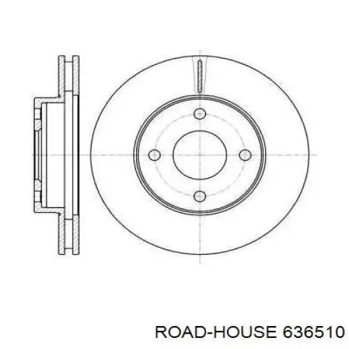 Передние тормозные диски 636510 Road House