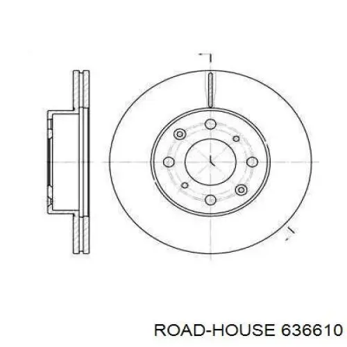 Передние тормозные диски 636610 Road House