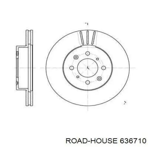 Передние тормозные диски 636710 Road House