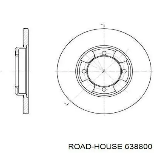 Передние тормозные диски 638800 Road House