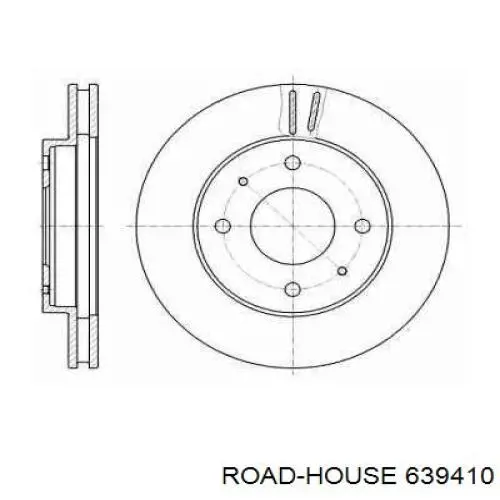 Передние тормозные диски 639410 Road House