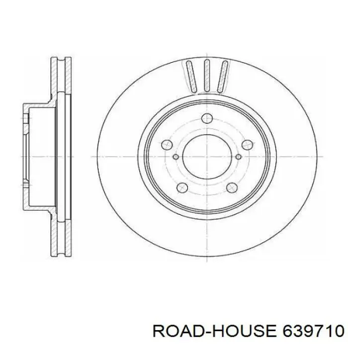 639710 Road House диск тормозной передний