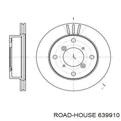 Передние тормозные диски 639910 Road House