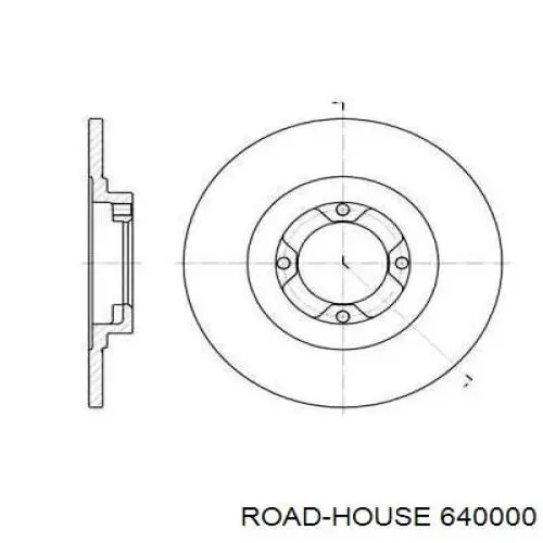 Передние тормозные диски 640000 Road House