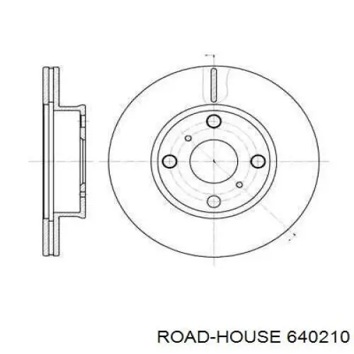 Передние тормозные диски 640210 Road House