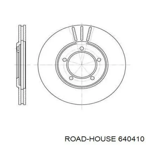 Передние тормозные диски 640410 Road House