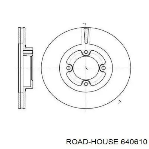 Передние тормозные диски 640610 Road House